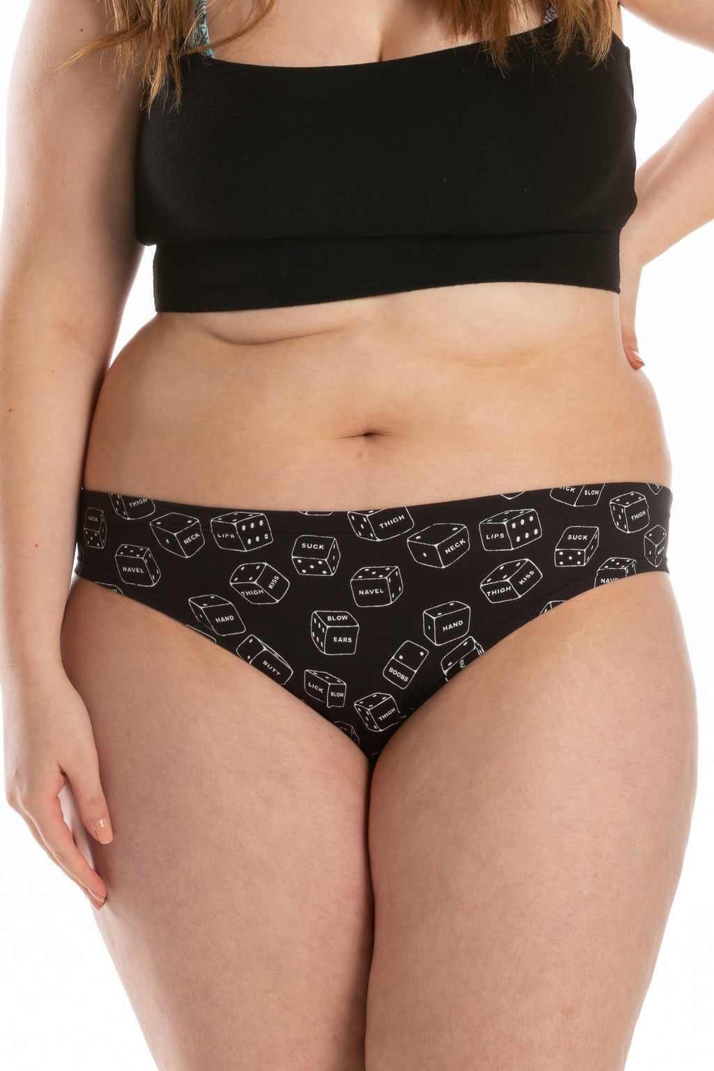 The Free For All | Glow In The Dark Dice Modal Bikini Underwear - Shinesty