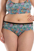 The Hot Tropic | Tropical Flamingo Cheeky Underwear - Shinesty
