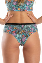 The Hot Tropic | Tropical Flamingo Cheeky Underwear - Shinesty