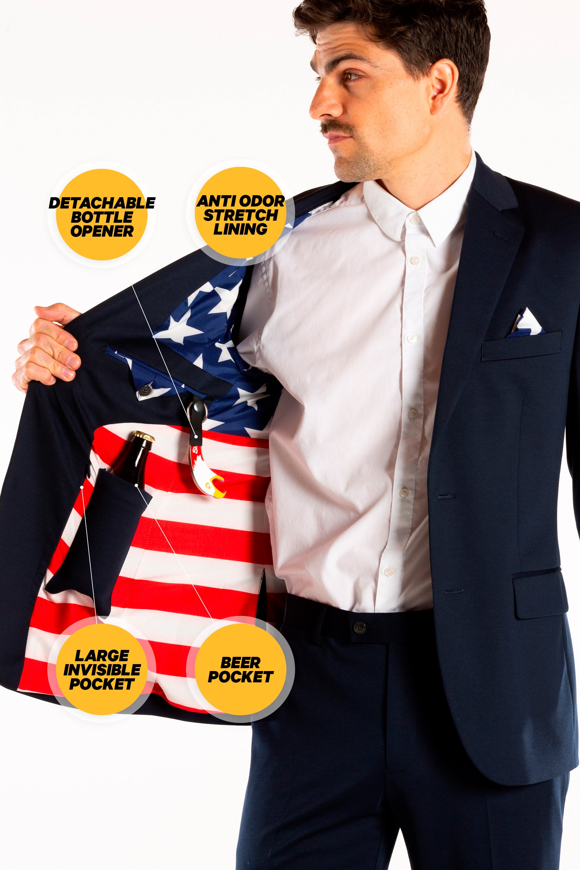 The Alpha | American Flag Ultimate Suit - Shinesty