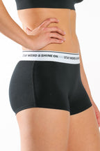 The Anthem | Black Shinesty Modal Boyshort Underwear - Shinesty