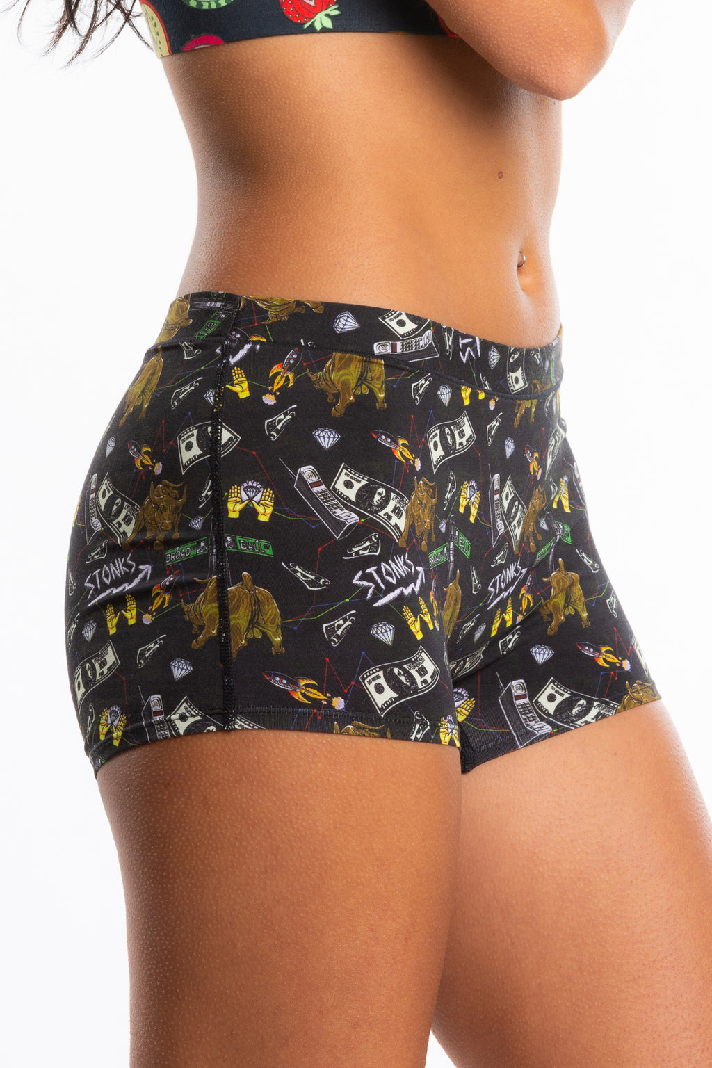 The Ball Street Bets | Wall Street Modal Boyshort Underwear - Shinesty