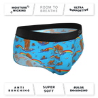 The Bear | Bear and Otter Rainbow Ball Hammock® Pouch Underwear Briefs - Shinesty