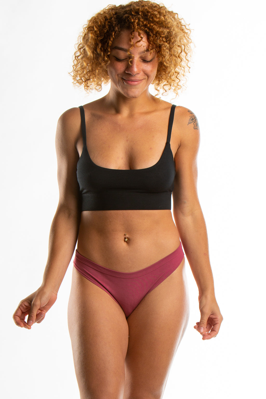 The Bordeaux | Mauve Bikini Underwear - Shinesty