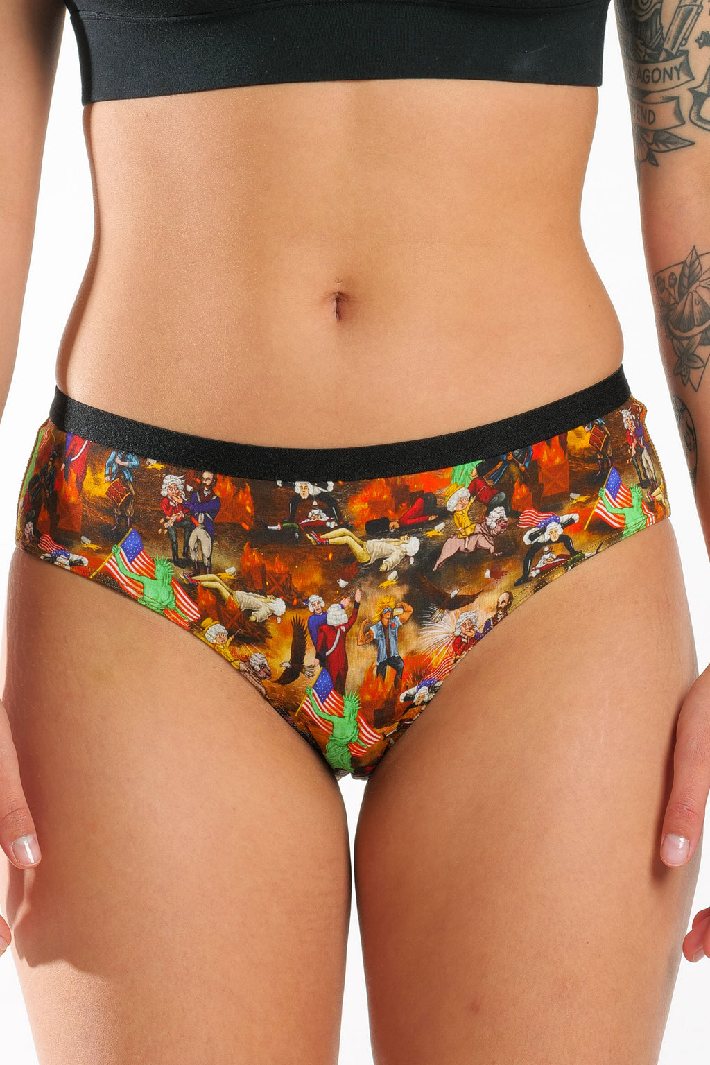 The Boston Tea Bag Party | Patriotic Modal Cheeky Underwear - Shinesty