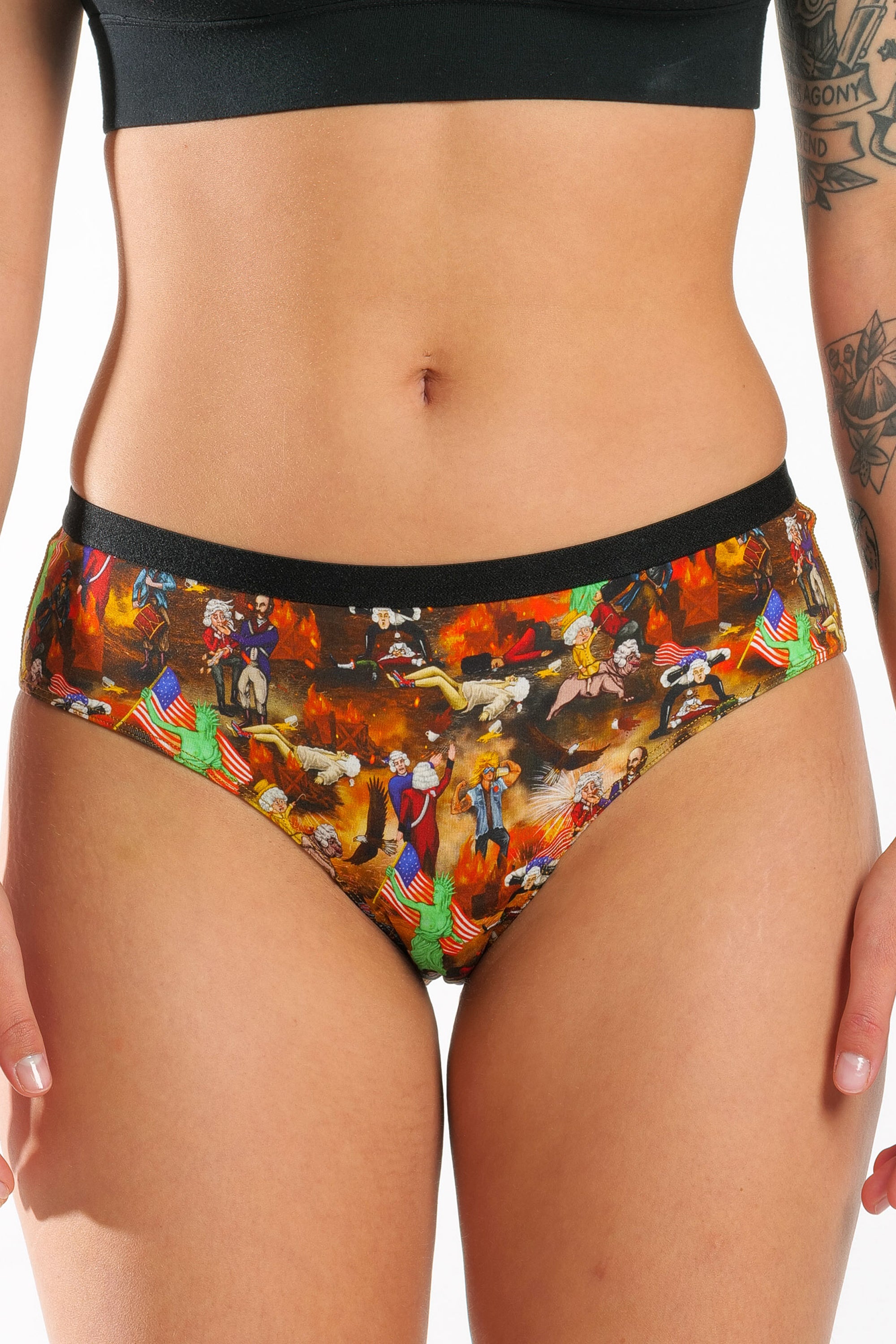 The Boston Tea Bag Party | Patriotic Modal Cheeky Underwear - Shinesty