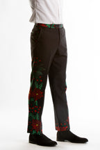 The Centerpiece | Poinsettia Ugly Christmas Suit - Shinesty