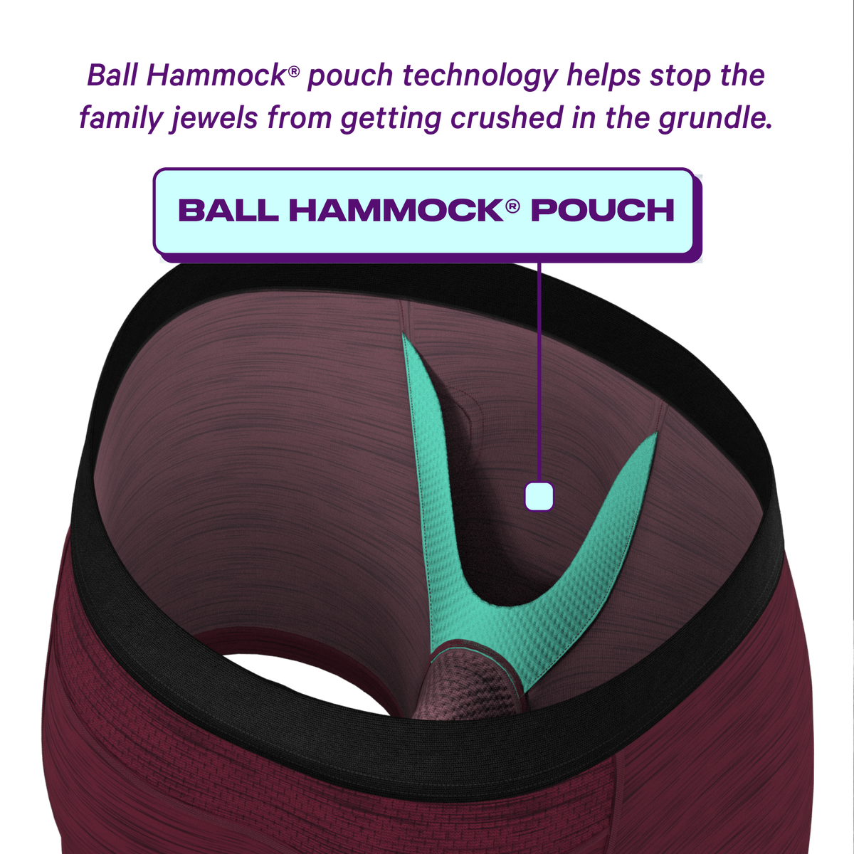 The Chili Pepper | Dark Red paradICE™ Cooling Ball Hammock® Underwear - Shinesty