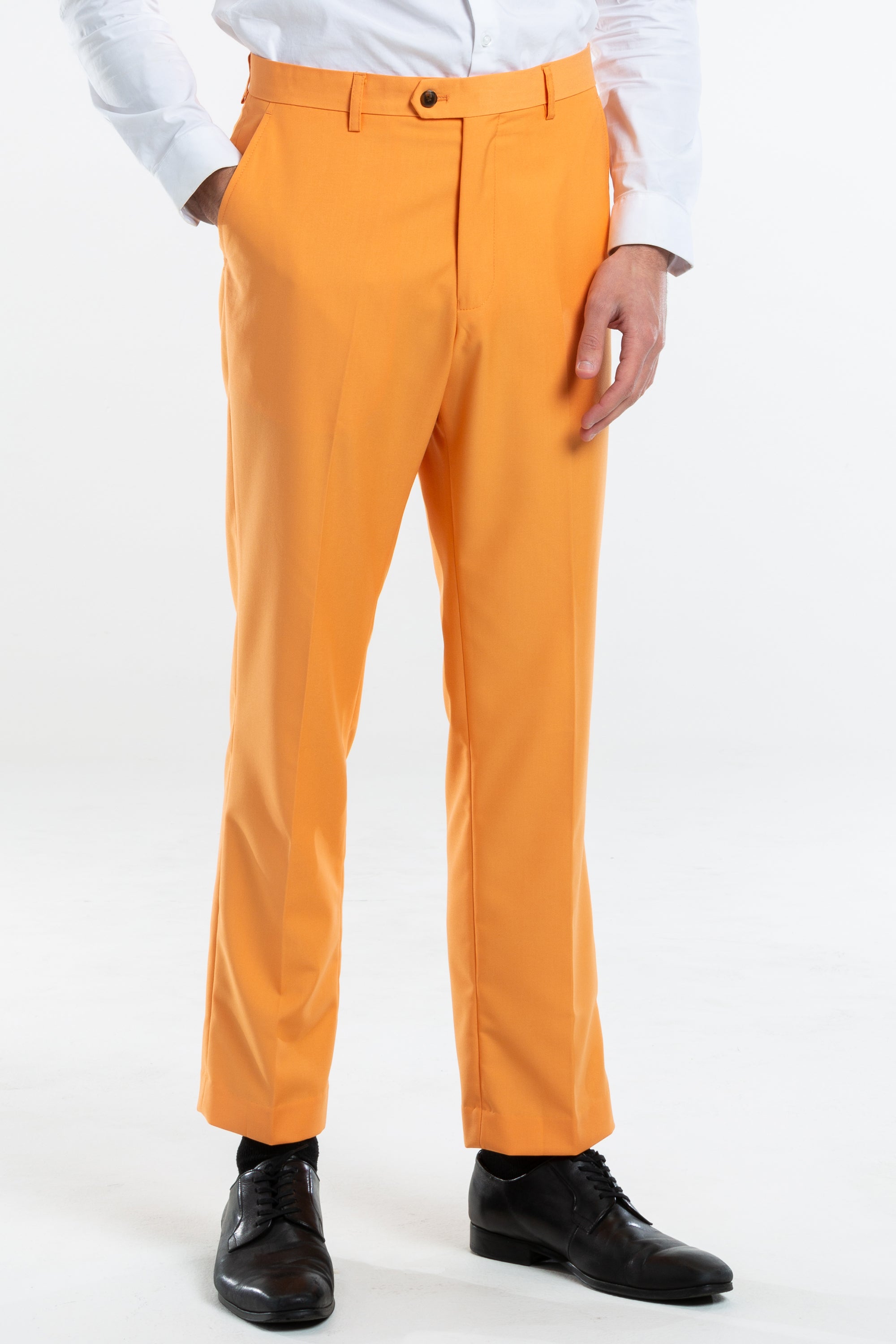 The Creamsicle | Orange Pastel Suit Pants - Shinesty
