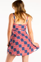 The Democracy Dog | USA Hotdog Strappy Dress - Shinesty