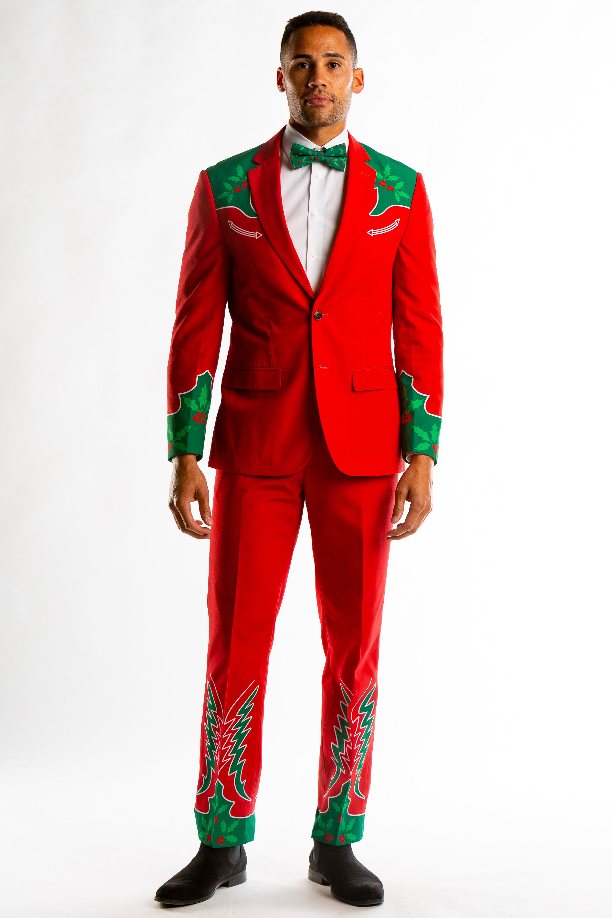The Devout Desperado | Western Ugly Christmas Suit - Shinesty