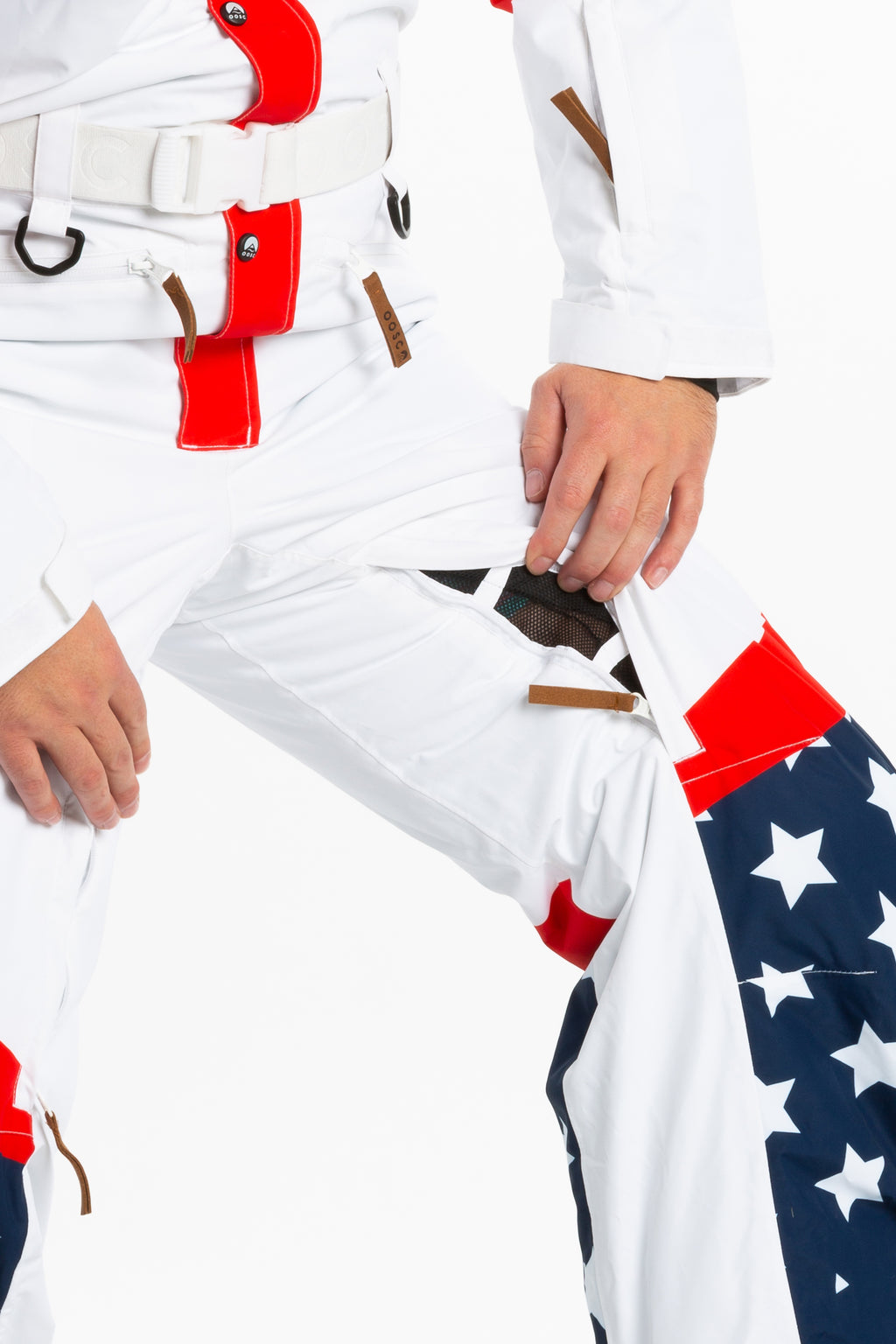 The First Chair | Mens Retro American Flag Ski Suit - Shinesty