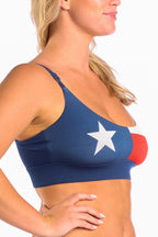 The First Rodeo | Texas Flag Boob Hammock™ Scoop Bralette - Shinesty