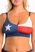The First Rodeo | Texas Flag Boob Hammock™ Scoop Bralette - Shinesty