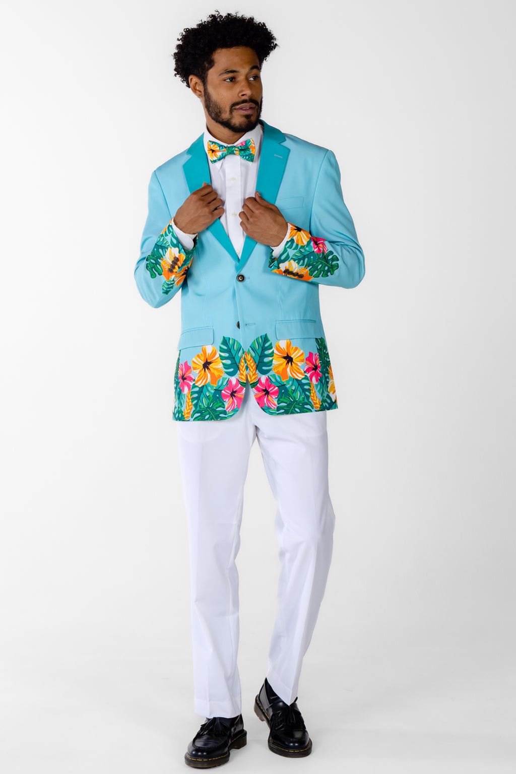 The Hibiscus Honeymoon | Floral Hawaiian Suit - Shinesty