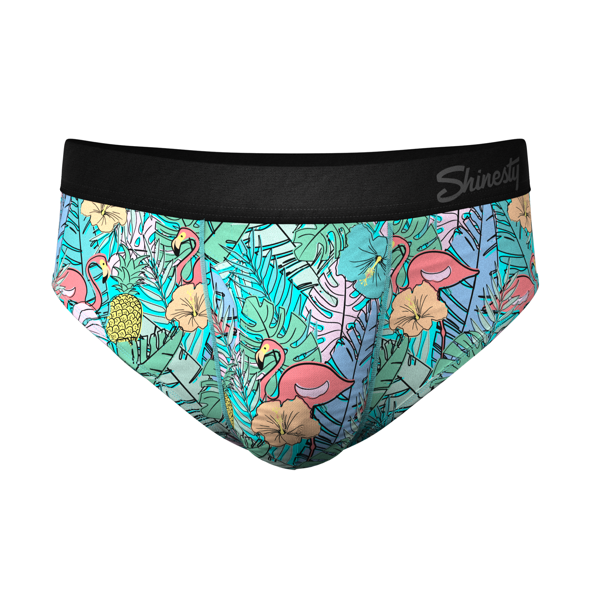 The Hot Tropic | Tropical Flamingo Ball Hammock® Underwear Briefs - Shinesty
