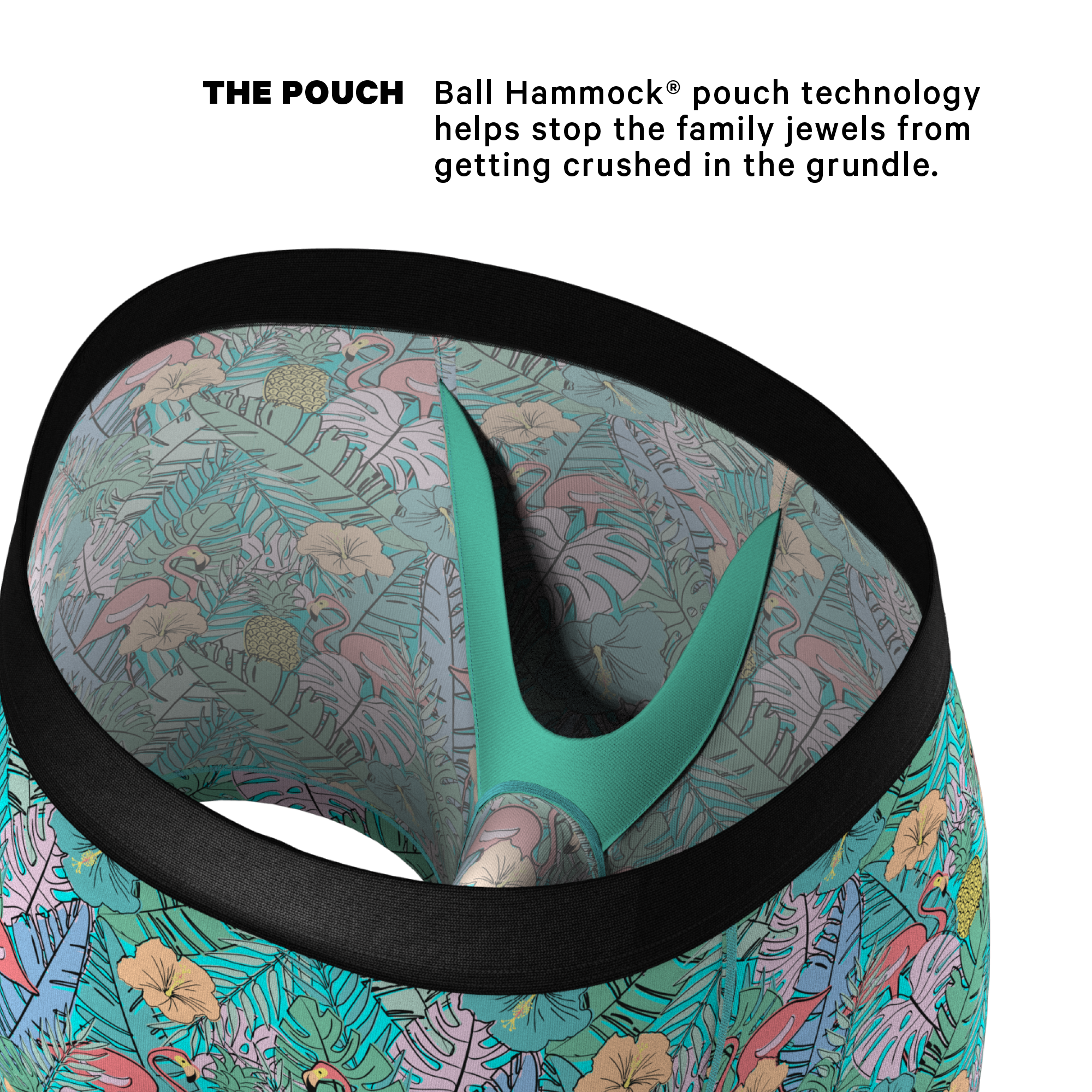 The Hot Tropic | Tropical Flamingo Ball Hammock® Pouch Underwear - Shinesty