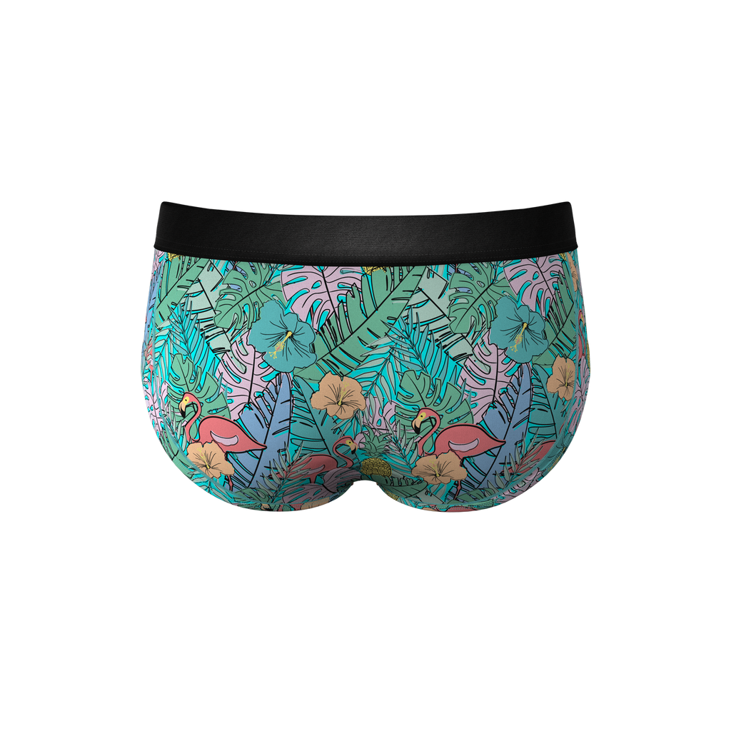 The Hot Tropic | Tropical Flamingo Ball Hammock® Underwear Briefs - Shinesty