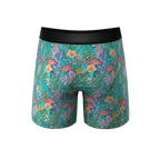 The Hot Tropic | Tropical Flamingo Ball Hammock® Pouch Underwear With Fly - Shinesty