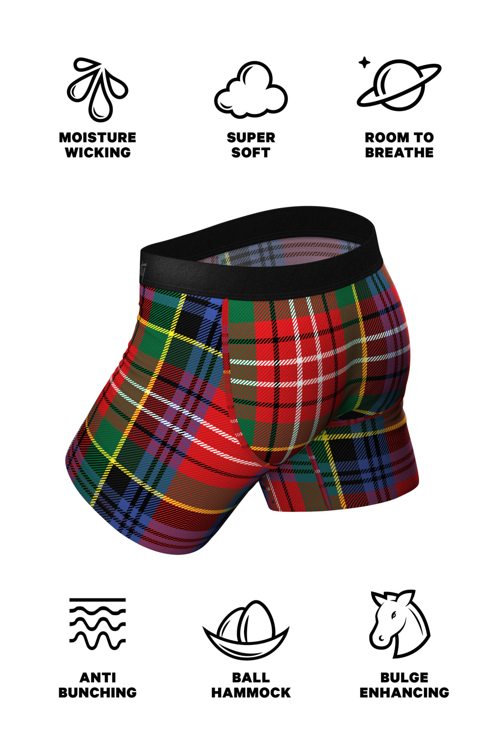 The Kiss Me There | Mistletoe Ball Hammock Boxer® And Cheeky Matching Couples Underwear Pack - Shinesty