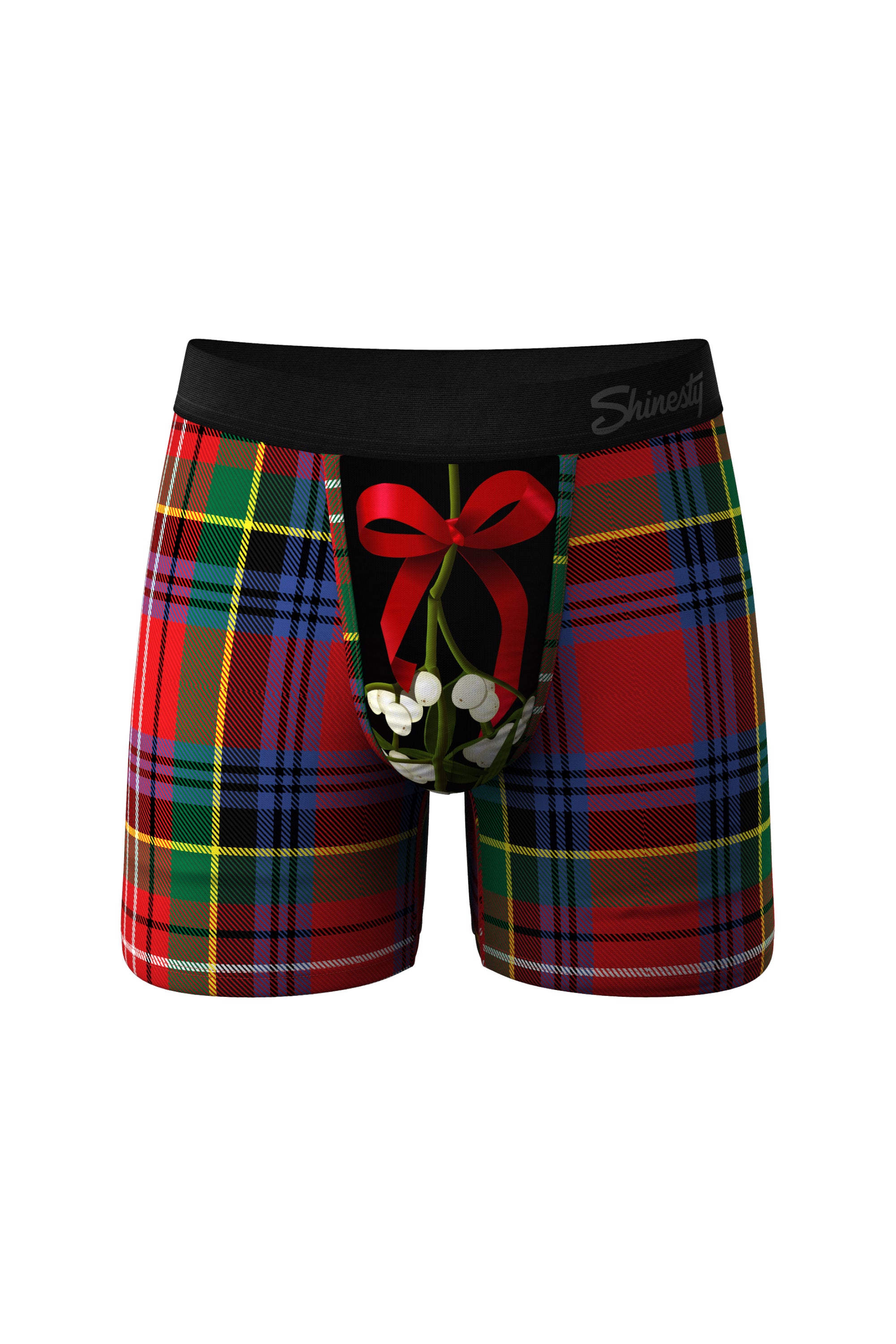 The Kiss Me There | Mistletoe Ball Hammock Boxer® And Cheeky Matching Couples Underwear Pack - Shinesty