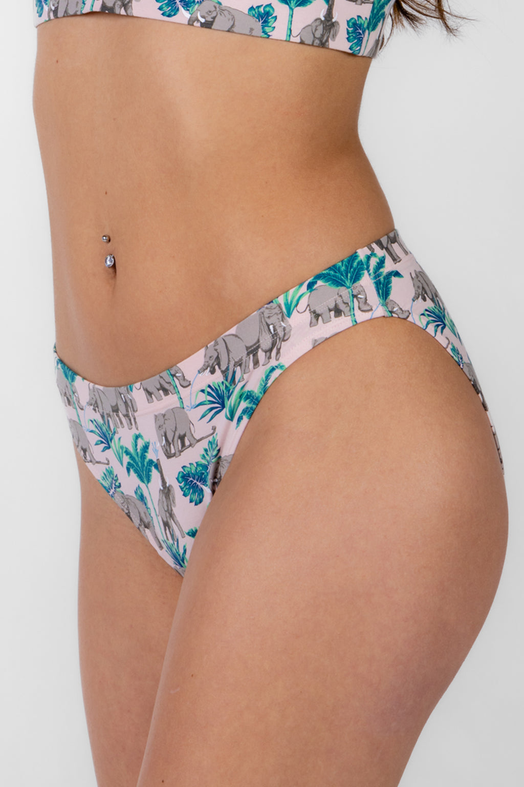 The Maximus | Tropical Elephants Modal Bikini Underwear - Shinesty