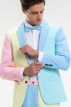 The Millionaires Row | Derby Color Block Stripe Suit - Shinesty