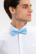The Millionaires Row | Derby Blue Stripe Bow Tie - Shinesty