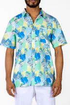 The Minty Fresh | Tropical Derby Hawaiian Shirt - Shinesty