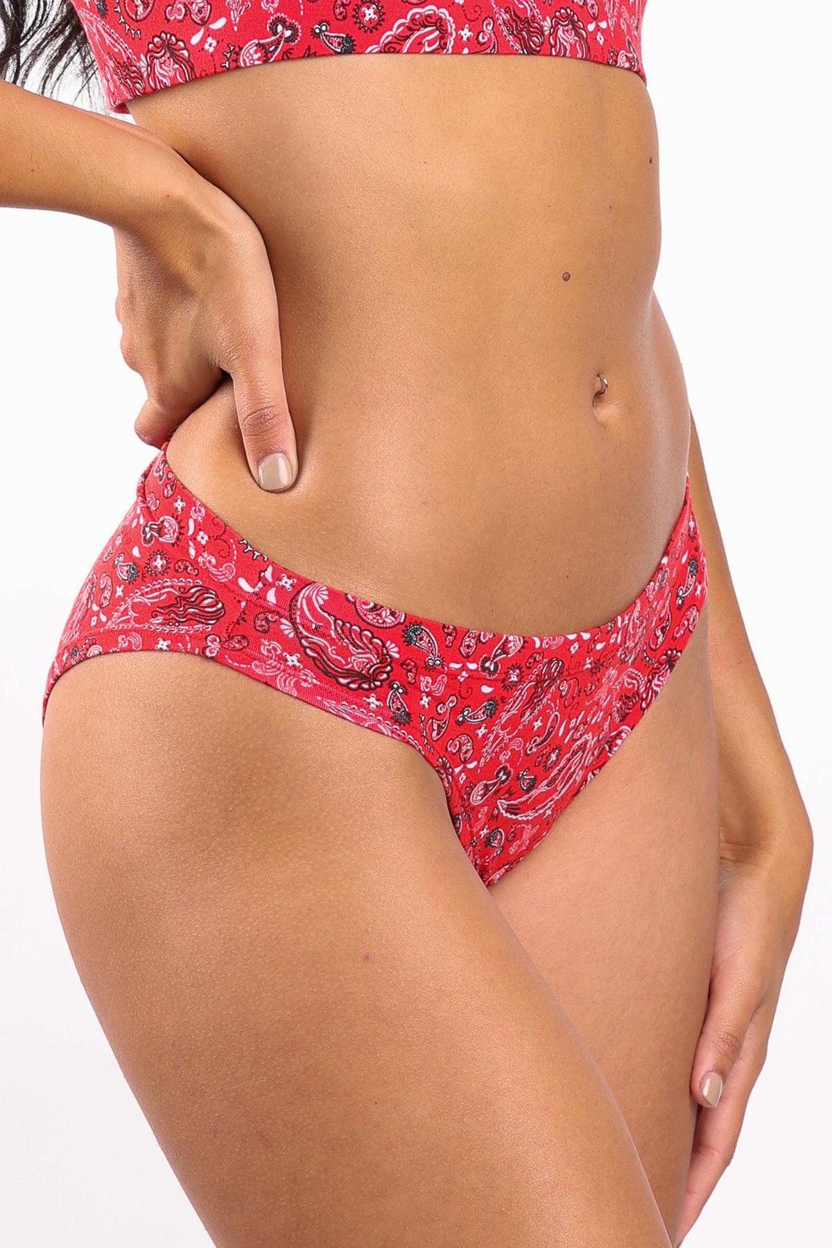 The Outlaw | Naughty Paisley Modal Bikini Underwear - Shinesty