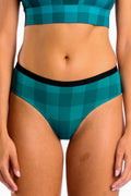 The Plaid And Simple | Green Buffalo Check Cheeky Underwear - Shinesty