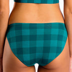 The Plaid And Simple | Green Buffalo Check Modal Bikini Underwear - Shinesty