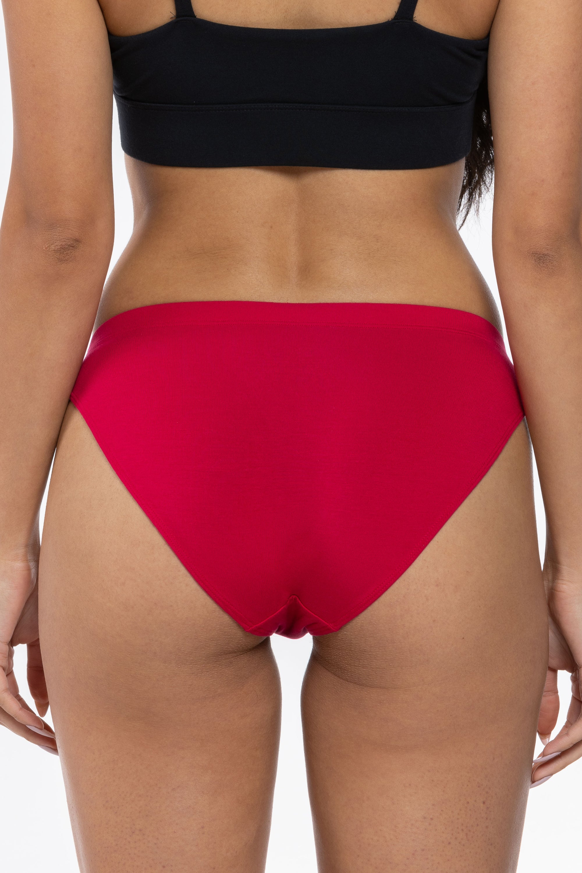 The Red Velvet | Dark Red Modal Bikini Underwear - Shinesty