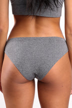 The Seattle Skyline | Black Marble Heather Bikini Underwear - Shinesty