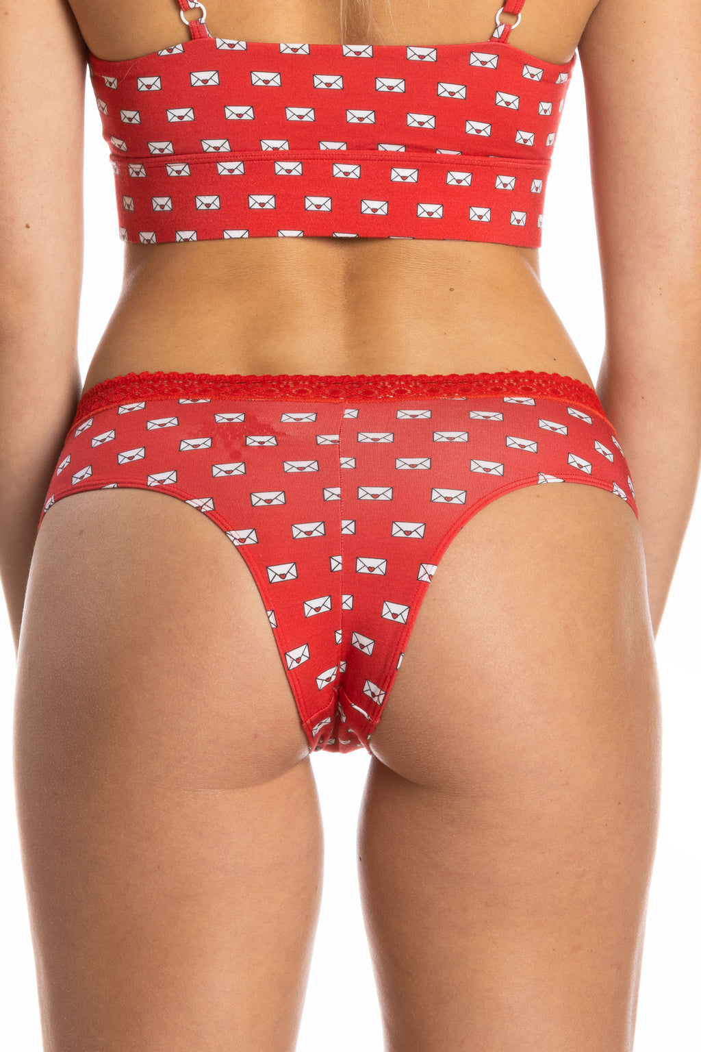 The Secret Admirer | Valentines  Lace Trim Cheeky Panty - Shinesty