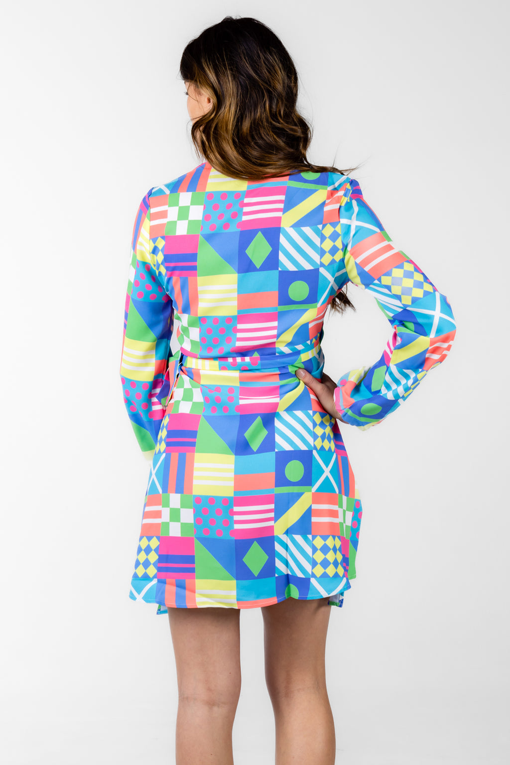 The Secretariat | Derby Flag Wrap Dress - Shinesty