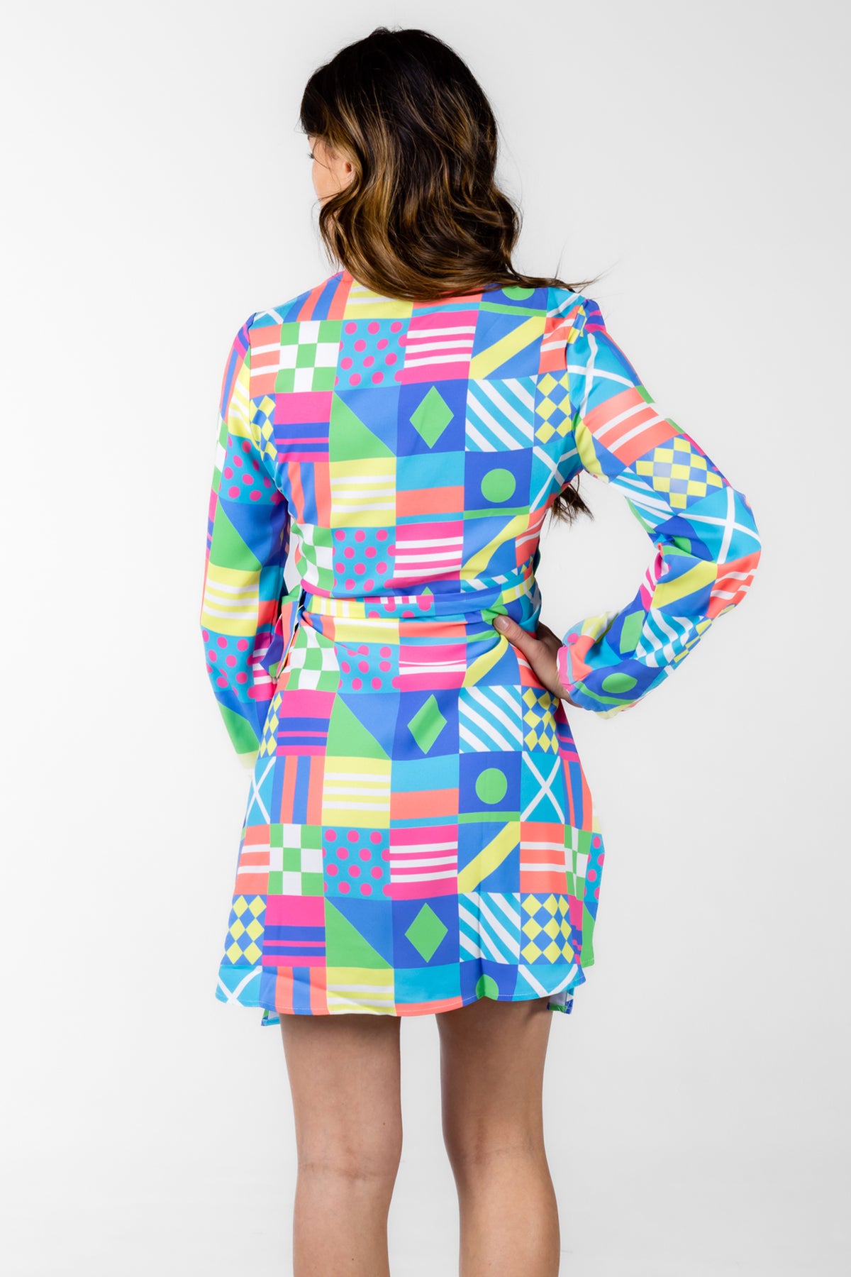 The Secretariat | Derby Flag Wrap Dress - Shinesty