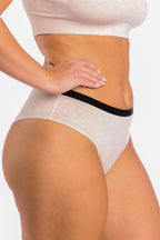 The Silver Fox | Oatmeal Heather Cheeky Underwear - Shinesty