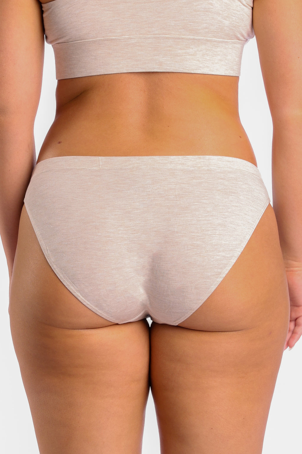 The Silver Fox | Oatmeal Heather Modal Bikini Underwear - Shinesty