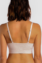 The Silver Fox | Oatmeal Heather Boob Hammock™ Scoop Bralette - Shinesty