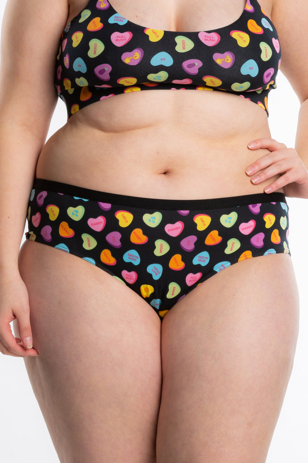The Smooth Talker | Candy Hearts Cheeky Underwear - Shinesty