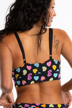 The Smooth Talker | Candy Hearts Boob Hammock™ Scoop Bralette - Shinesty