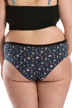 The Space Commando | Spaceship Print Cheeky Underwear - Shinesty