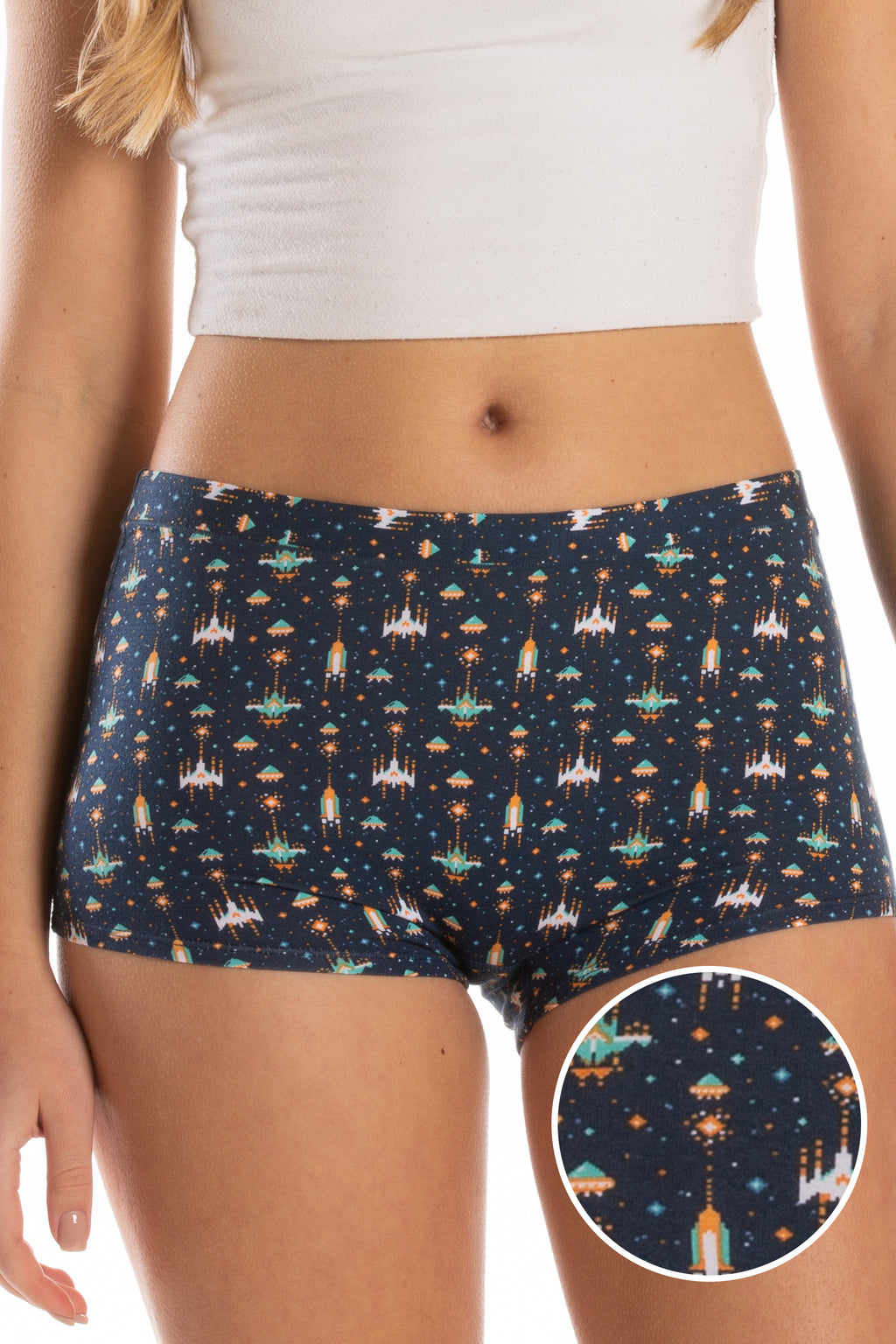 The Space Commando | Spaceship Modal Boyshort Underwear - Shinesty