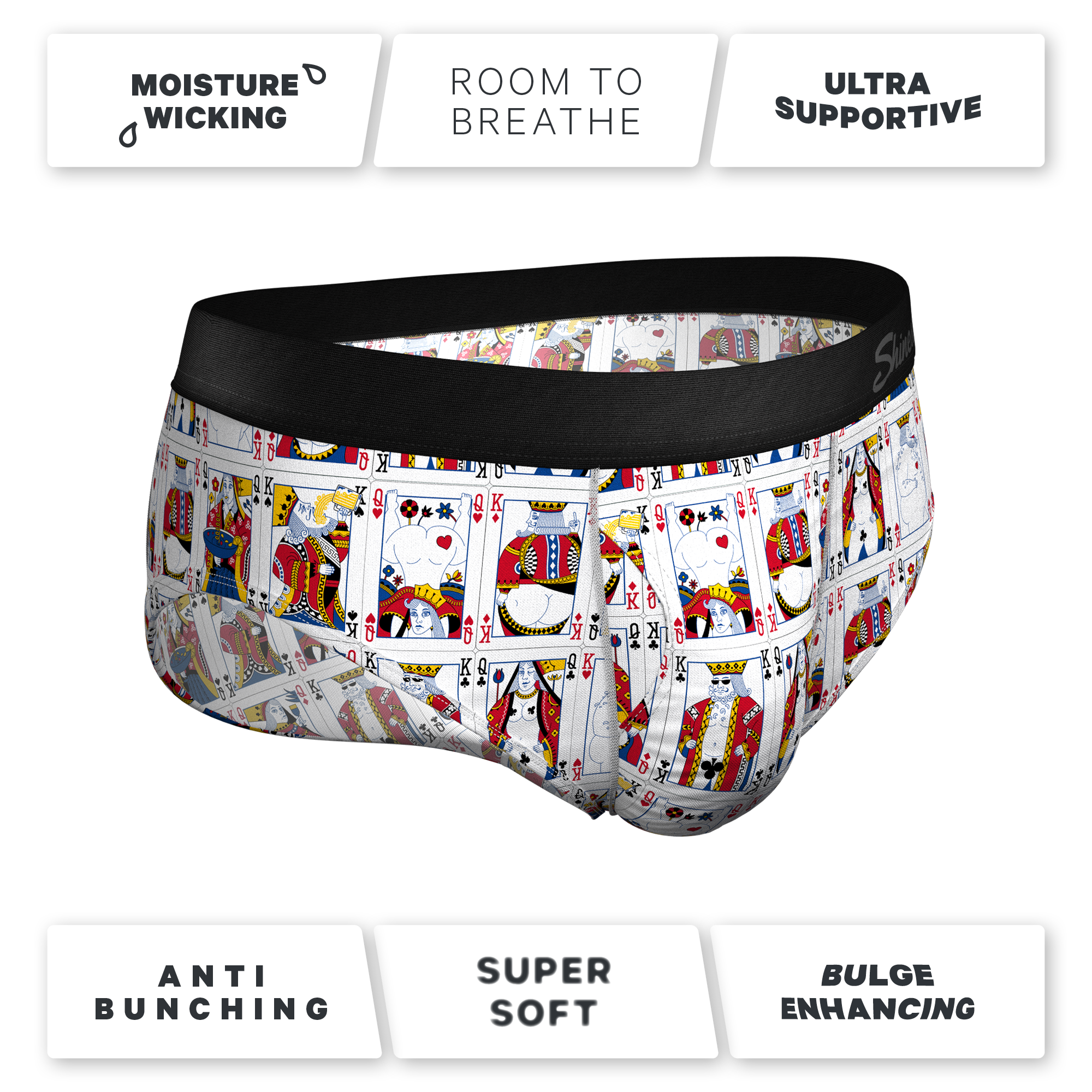 The Strip Poker | Playing Cards Ball Hammock® Pouch Underwear Briefs - Shinesty