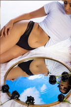The Threat Level Midnight | Black Lace Thong - Shinesty