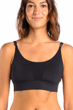 The Threat Level Midnight | Black paradICE™ Boob Hammock™ Cooling Bralette - Shinesty