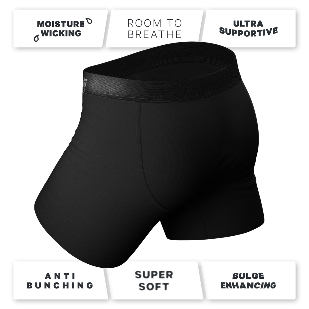 The Threat Level Midnight | Black Ball Hammock® Pouch Underwear - Shinesty