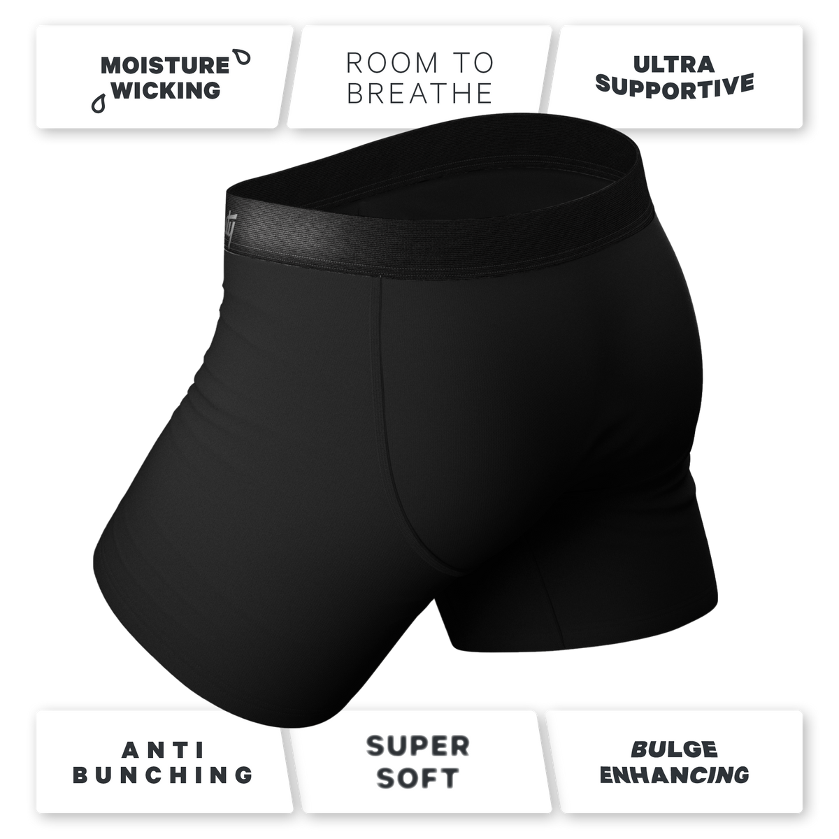 The Threat Level Midnight | Black Ball Hammock® Pouch Underwear - Shinesty