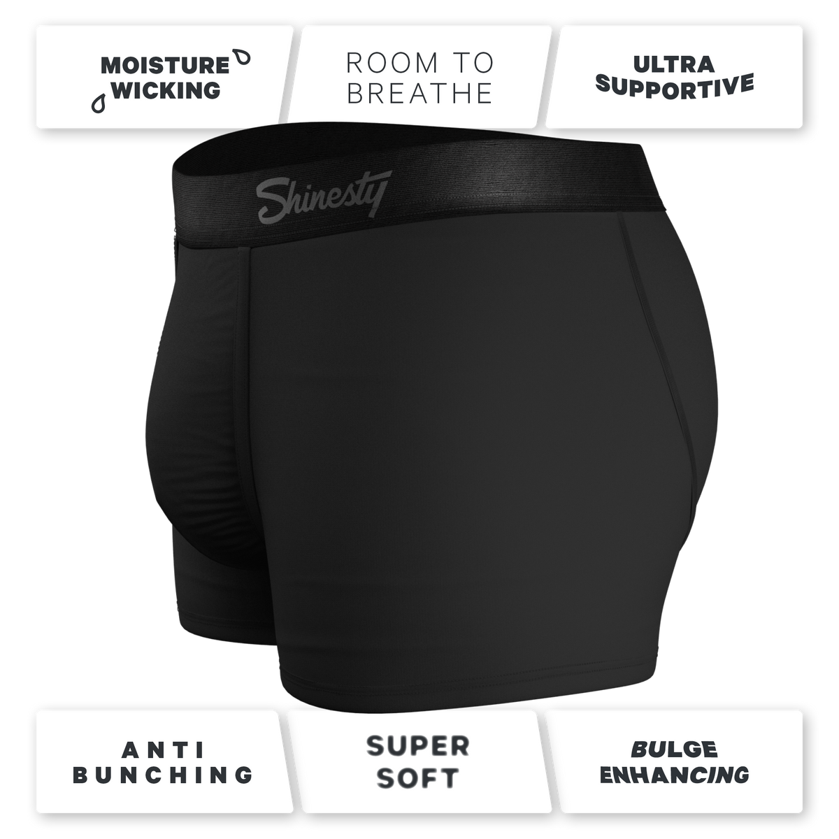 The Threat Level Midnight | Black Ball Hammock® Pouch Trunks Underwear - Shinesty